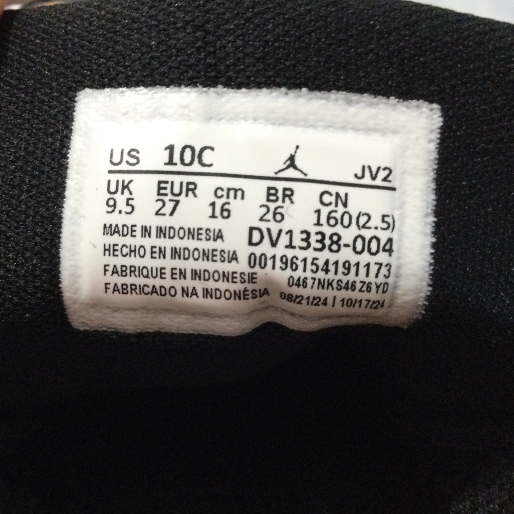 Nike Jordan 1 Mid Se Toddler Color Black/Dark Concord/White - Picture 12 of 15